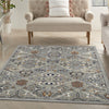 Nourison Allur ALR03 Grey Area Rug Corner Image