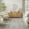 Nourison Allur ALR03 Grey Area Rug Room Image Feature