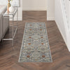 Nourison Allur ALR03 Grey Area Rug Corner Image