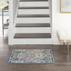 Nourison Allur ALR03 Light Blue Area Rug Corner Image