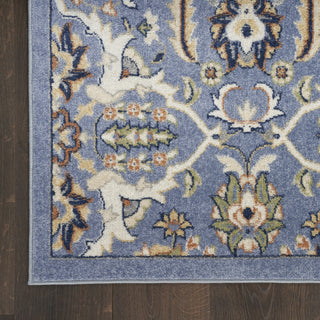 Nourison Allur ALR03 Light Blue Area Rug Detail Image