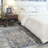 Nourison Allur ALR03 Light Blue Area Rug Corner Image