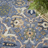 Nourison Allur ALR03 Light Blue Area Rug Corner Image