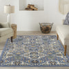 Nourison Allur ALR03 Light Blue Area Rug Corner Image