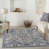 Nourison Allur ALR03 Light Blue Area Rug Room Image Feature