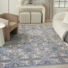 Nourison Allur ALR03 Light Blue Area Rug Corner Image
