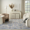 Nourison Allur ALR03 Light Blue Area Rug Room Image Feature