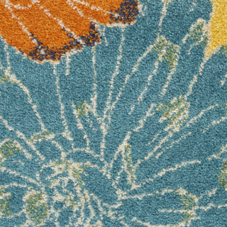 Nourison Allur ALR06 Yellow Multicolor Area Rug Swatch Image