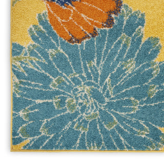 Nourison Allur ALR06 Yellow Multicolor Area Rug Texture Image