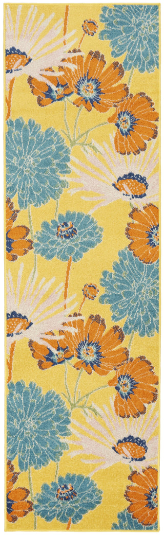 Nourison Allur ALR06 Yellow Multicolor Area Rug Main Image