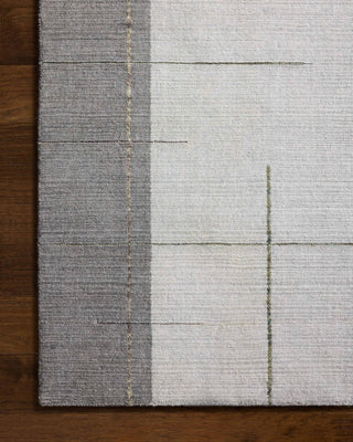 Loloi Alistair ALS-03 Grey / Olive Area Rug Corner Image