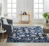 Ancient Boundaries Augustine AUG-1002 Blue Area Rug Lifestyle Image Feature