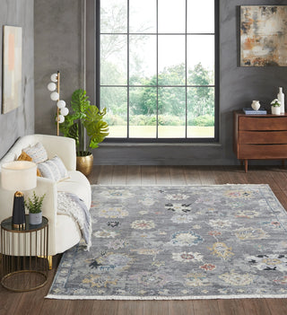 Ancient Boundaries Augustine AUG-1003 Grey Area Rug Lifestyle Image Feature