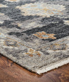 Ancient Boundaries Augustine AUG-1007 Black Area Rug Corner Image