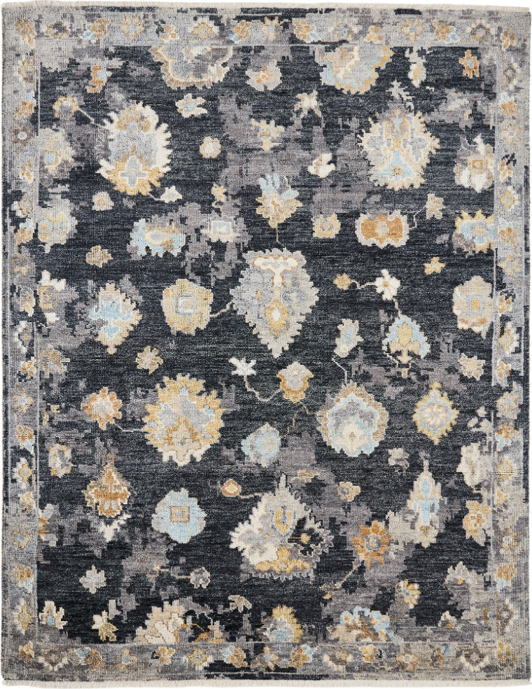 Ancient Boundaries Augustine AUG-1007 Black Area Rug main image