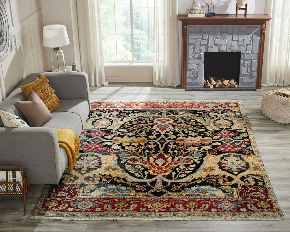 Ancient Boundaries Augustine AUG-1011 Dove Grey Area Rug Lifestyle Image Featured