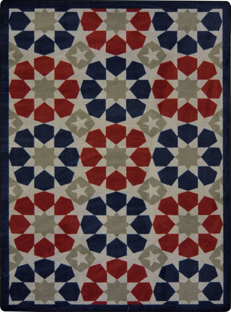 Joy Carpets Kaleidoscope Americana Multi Area Rug