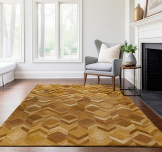 Piper Looms Mayfield Herringbone AMF100 Brown Machine Washable Area Rug Lifestyle Image Feature