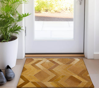 Piper Looms Mayfield Herringbone AMF100 Brown Machine Washable Area Rug Scatter Lifestyle Image Feature
