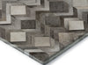 Piper Looms Mayfield Herringbone AMF100 Gray Machine Washable Area Rug Corner Image