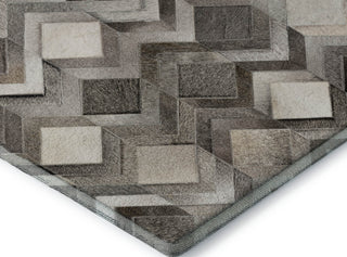 Piper Looms Mayfield Herringbone AMF100 Gray Machine Washable Area Rug Corner Image