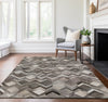 Piper Looms Mayfield Herringbone AMF100 Gray Machine Washable Area Rug Lifestyle Image Feature