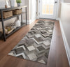 Piper Looms Mayfield Herringbone AMF100 Gray Machine Washable Area Rug Runner Lifestyle Image Feature
