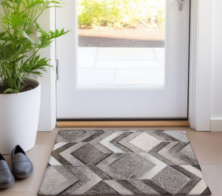 Piper Looms Mayfield Herringbone AMF100 Gray Machine Washable Area Rug Scatter Lifestyle Image Feature