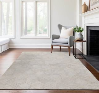 Piper Looms Mayfield Herringbone AMF100 Ivory Machine Washable Area Rug Lifestyle Image Feature
