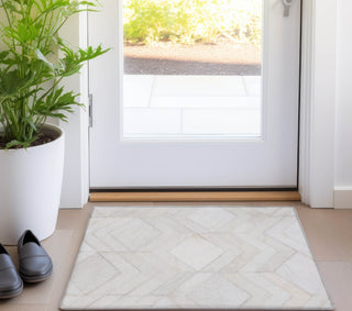 Piper Looms Mayfield Herringbone AMF100 Ivory Machine Washable Area Rug Scatter Lifestyle Image Feature