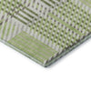 Piper Looms Mayfield Plaid AMF1000 Aloe Machine Washable Area Rug Corner Image