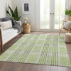Piper Looms Mayfield Plaid AMF1000 Aloe Machine Washable Area Rug Lifestyle Image Feature