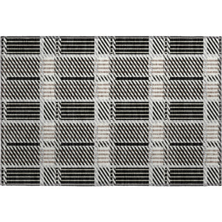 Piper Looms Mayfield Plaid AMF1000 Black Machine Washable Area Rug Scatter Main Image