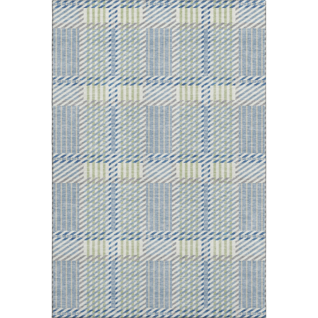 Piper Looms Mayfield Plaid AMF1000 Denim Machine Washable Area Rug main image