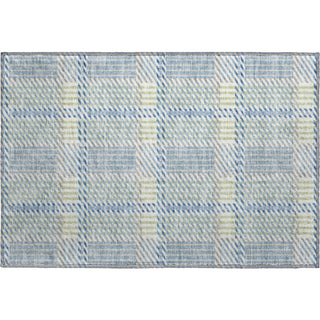 Piper Looms Mayfield Plaid AMF1000 Denim Machine Washable Area Rug Scatter Main Image