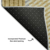 Piper Looms Mayfield Plaid AMF1000 Gold Machine Washable Area Rug Backing Image