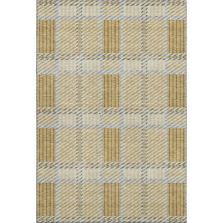 Piper Looms Mayfield Plaid AMF1000 Gold Machine Washable Area Rug main image