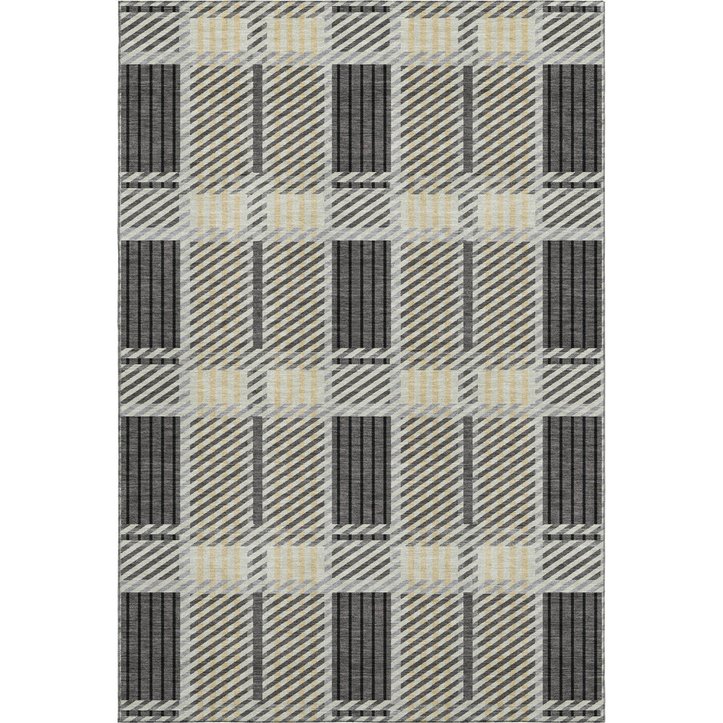 Piper Looms Mayfield Plaid AMF1000 Gray Machine Washable Area Rug main image