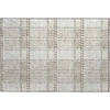 Piper Looms Mayfield Plaid AMF1000 Ivory Machine Washable Area Rug Scatter Main Image