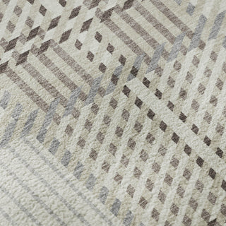 Piper Looms Mayfield Plaid AMF1000 Ivory Machine Washable Area Rug Swatch Image