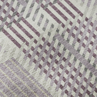 Piper Looms Mayfield Plaid AMF1000 Lavender Machine Washable Area Rug Swatch Image
