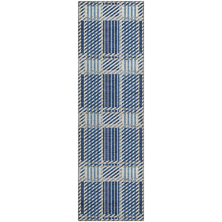 Piper Looms Mayfield Plaid AMF1000 Navy Machine Washable Area Rug Runner Main Image