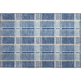 Piper Looms Mayfield Plaid AMF1000 Navy Machine Washable Area Rug Scatter Main Image