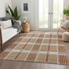 Piper Looms Mayfield Plaid AMF1000 Paprika Machine Washable Area Rug Lifestyle Image Feature