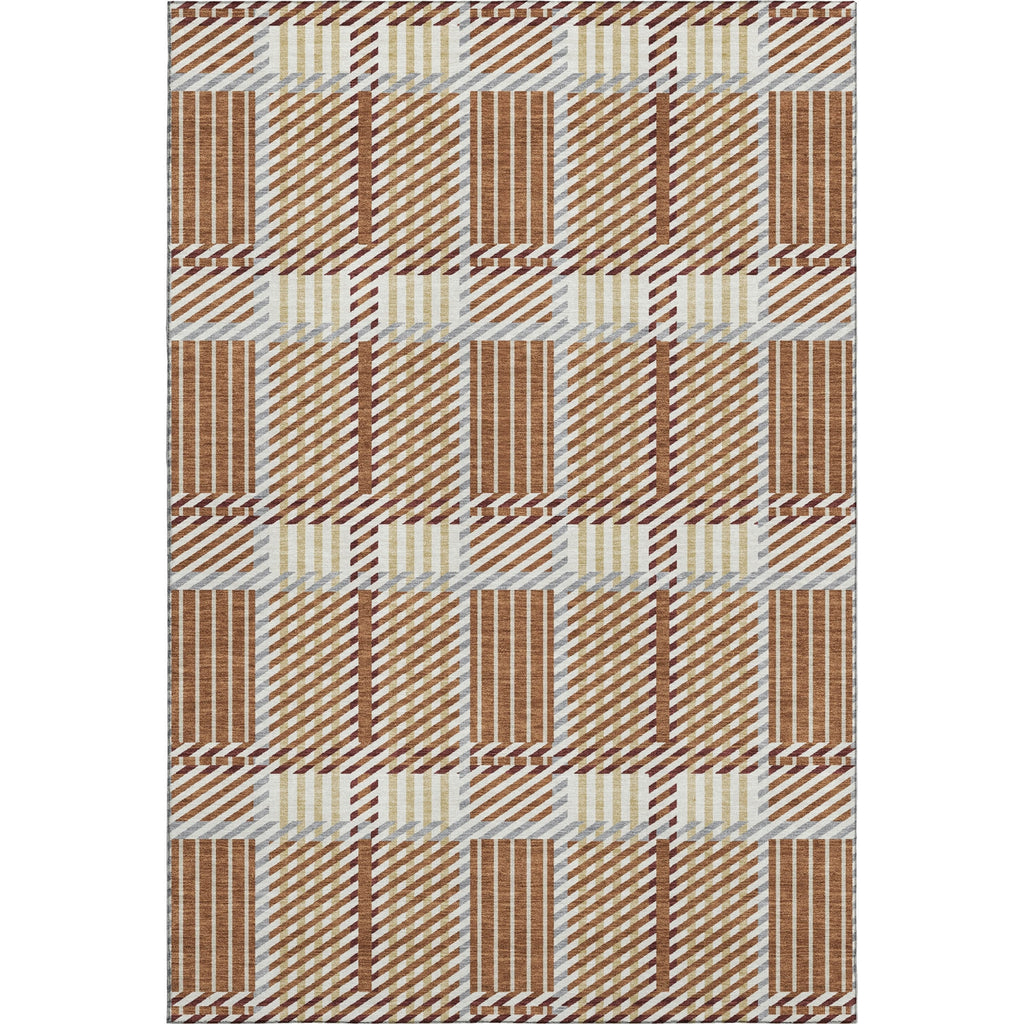 Piper Looms Mayfield Plaid AMF1000 Paprika Machine Washable Area Rug main image