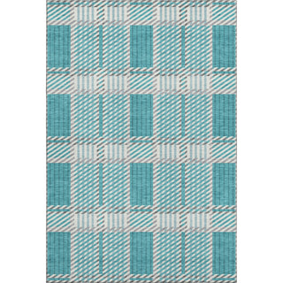Piper Looms Mayfield Plaid AMF1000 Teal Machine Washable Area Rug main image