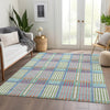 Piper Looms Mayfield Plaid AMF1000 White Machine Washable Area Rug Lifestyle Image Feature