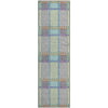 Piper Looms Mayfield Plaid AMF1000 White Machine Washable Area Rug Runner Main Image