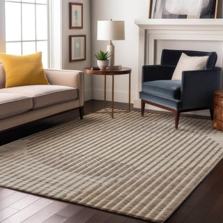 Piper Looms Mayfield Circles AMF1001 Beige Machine Washable Area Rug Lifestyle Image Feature