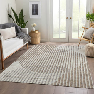 Piper Looms Mayfield Circles AMF1001 Beige Machine Washable Area Rug Lifestyle Image Feature